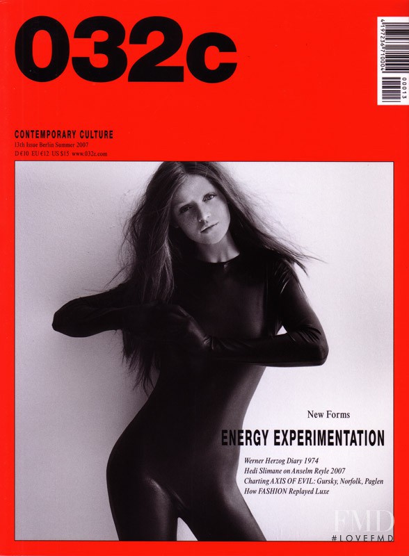 Cintia Dicker featured on the 032c cover from May 2007