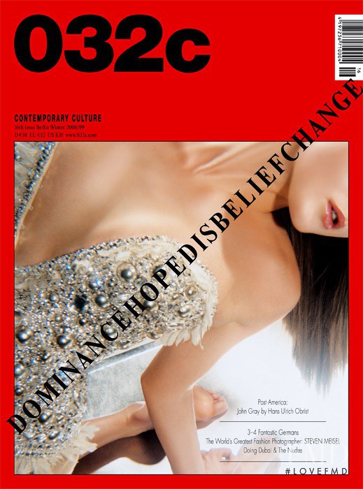  featured on the 032c cover from October 2008