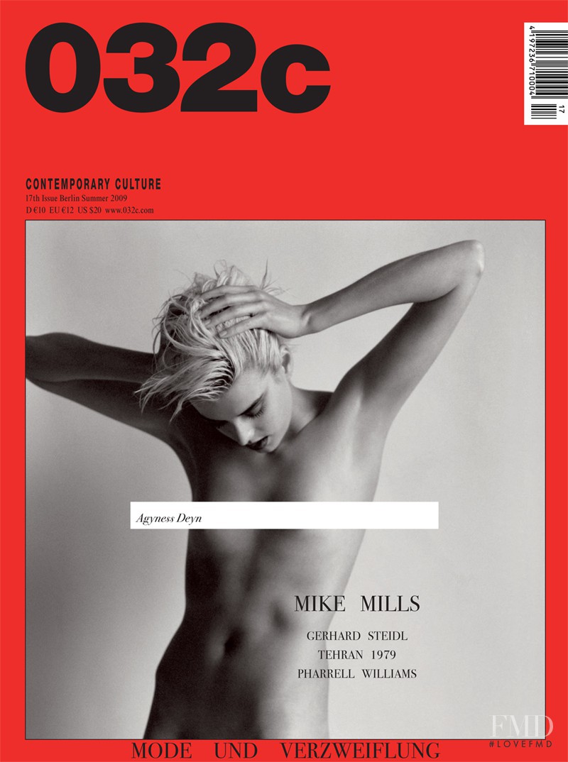Agyness Deyn featured on the 032c cover from May 2009