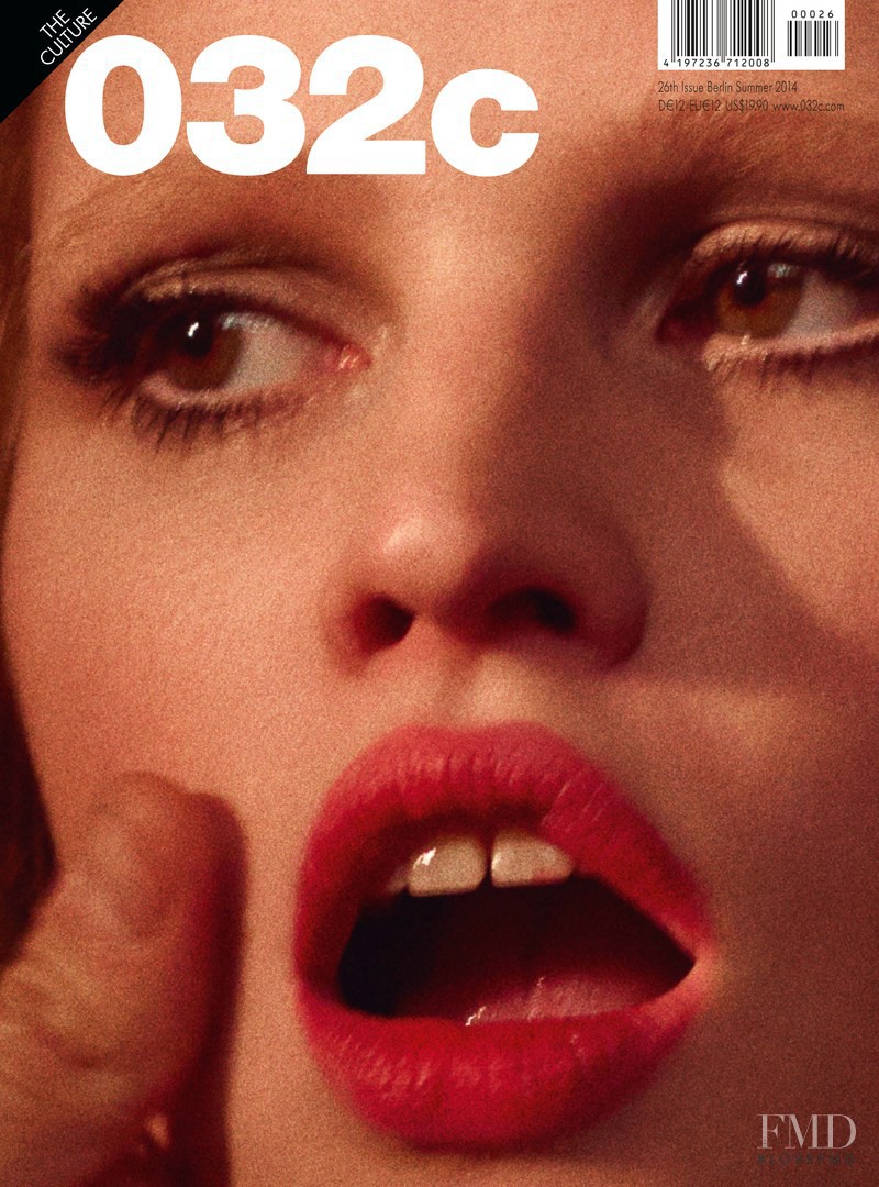 Lara Stone featured on the 032c cover from June 2014