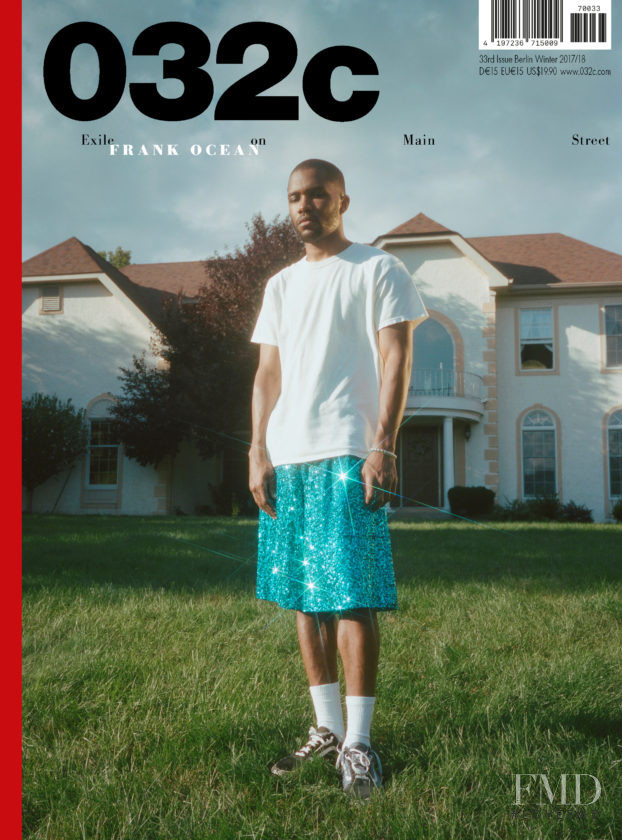 Frank Ocean featured on the 032c cover from December 2017