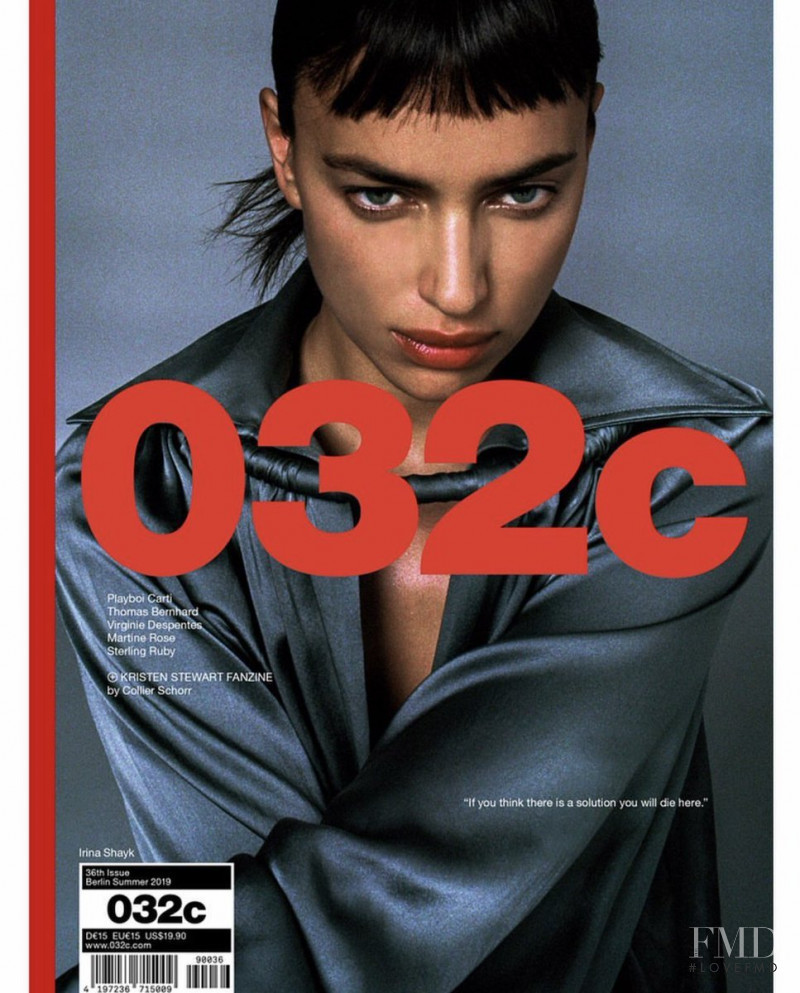 Irina Shayk featured on the 032c cover from June 2019