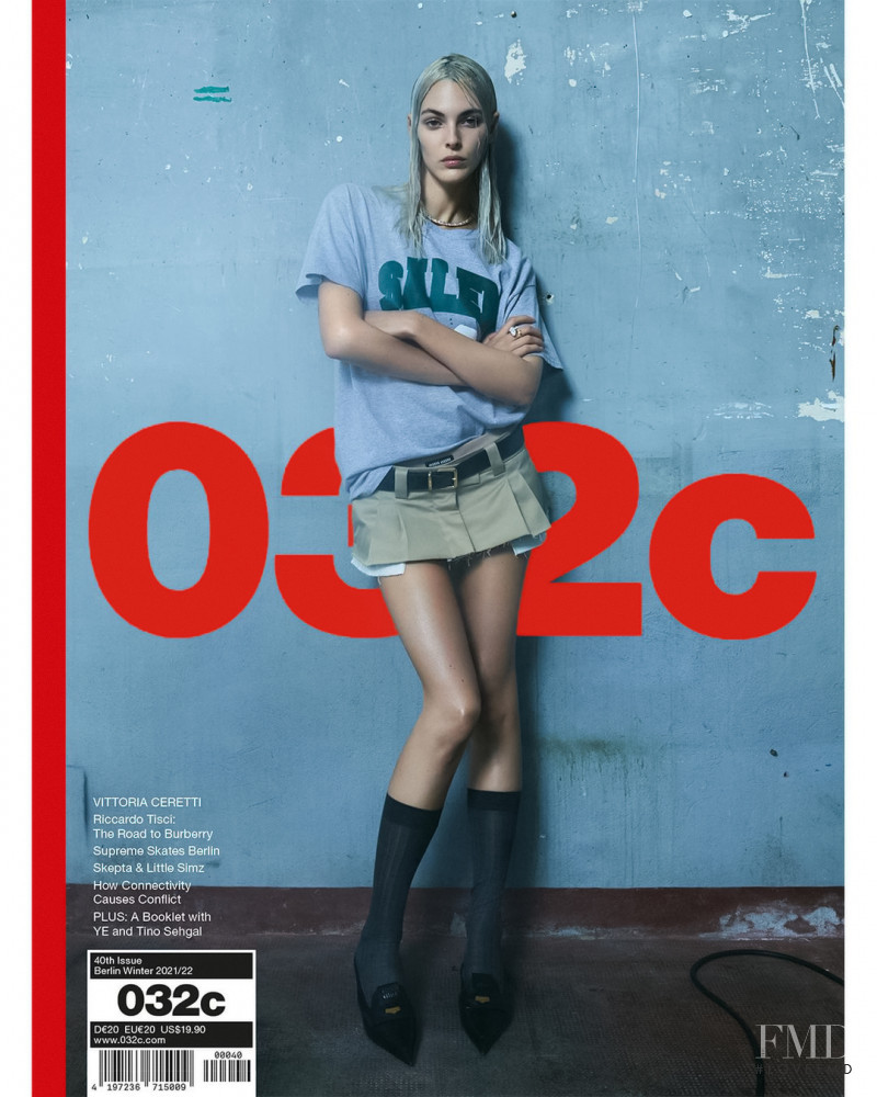 Vittoria Ceretti featured on the 032c cover from September 2021