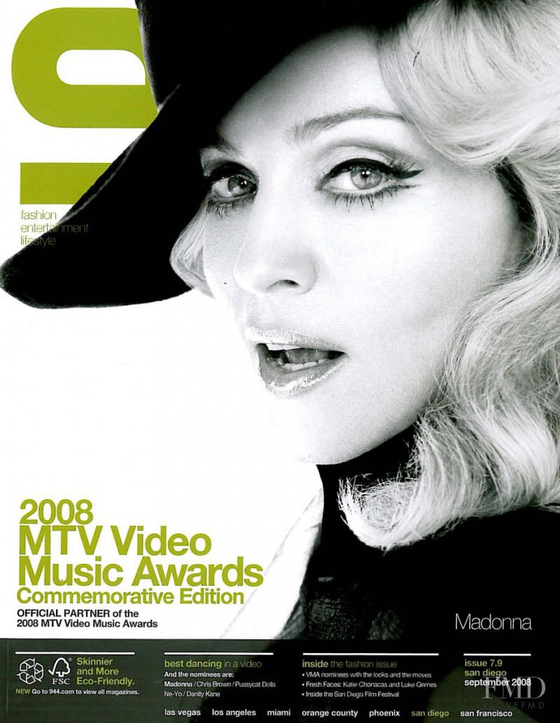 Madonna featured on the 944 cover from September 2008