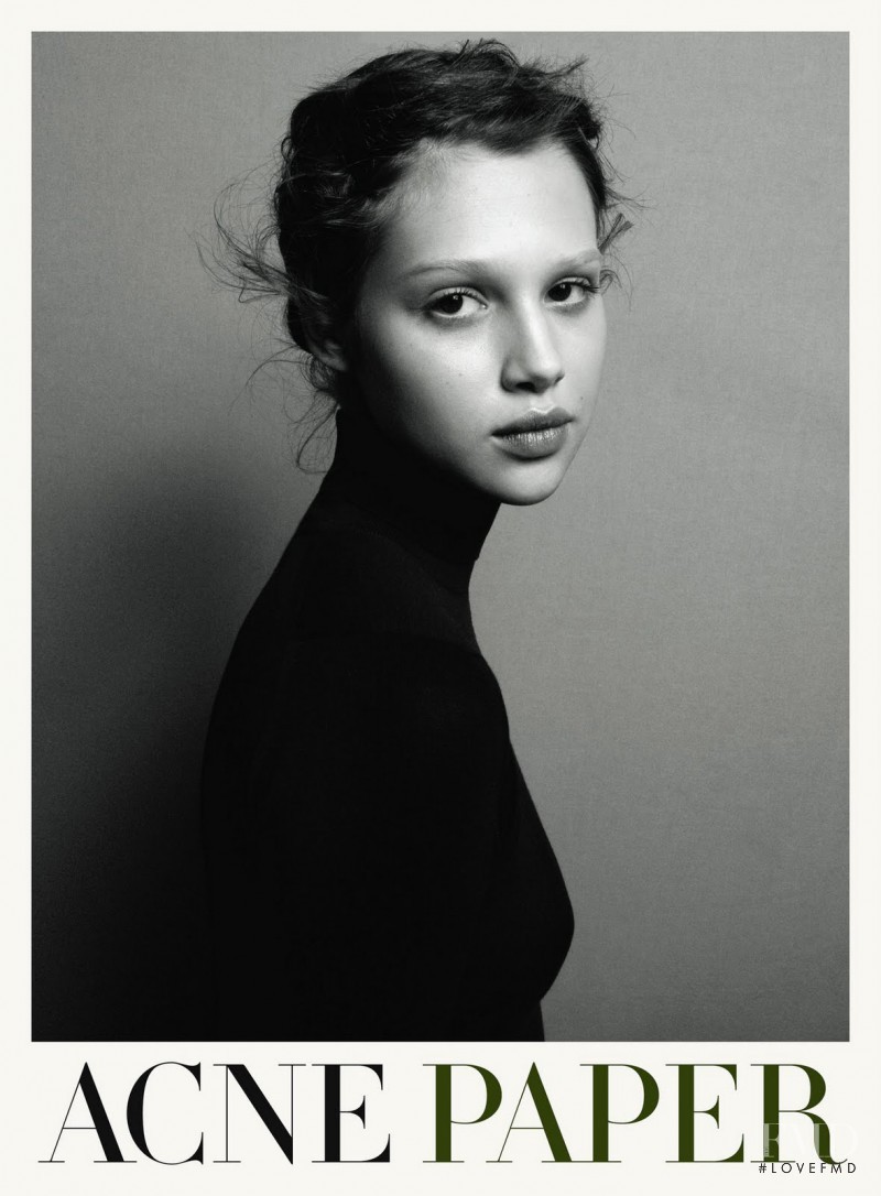 Anais Pouliot featured on the Acne Paper cover from March 2011