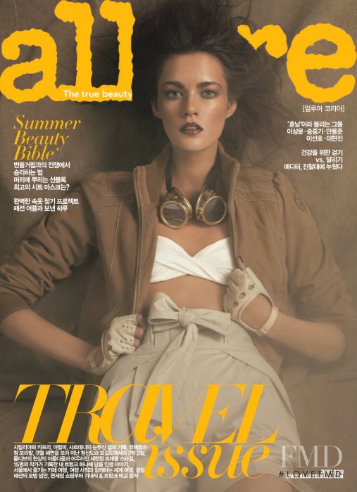 Patrycja Gardygajlo featured on the Allure Korea cover from June 2010