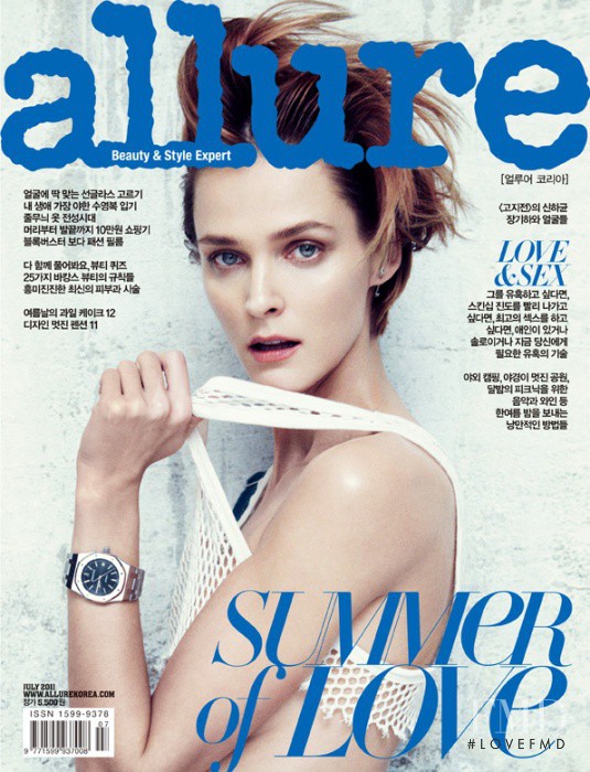 Carmen Kass featured on the Allure Korea cover from July 2011