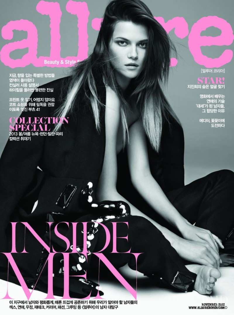 Kasia Struss featured on the Allure Korea cover from November 2012