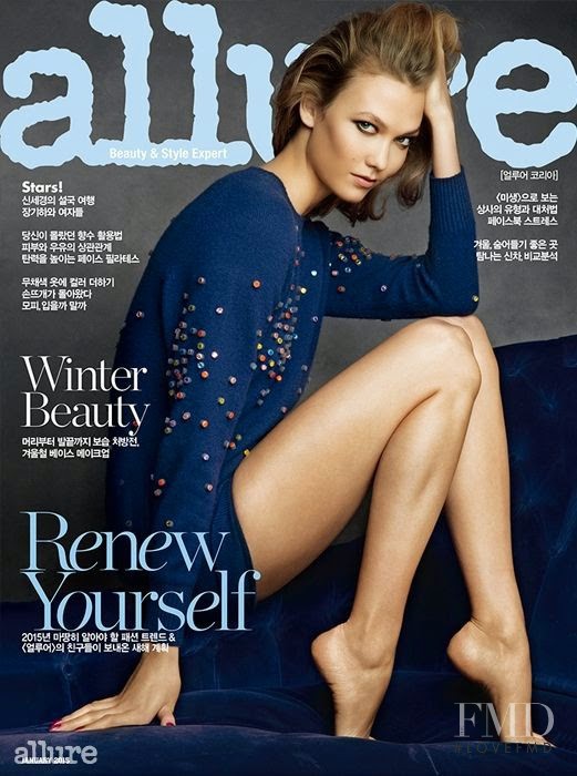 Karlie Kloss featured on the Allure Korea cover from January 2015