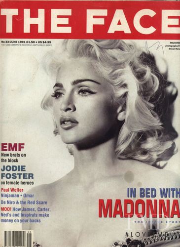 Madonna featured on the The Face cover from June 1991