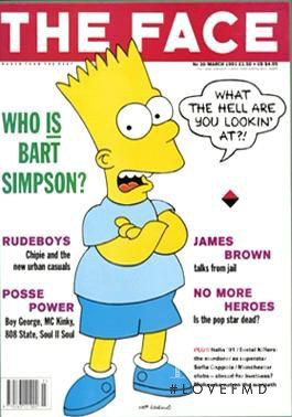 Simpson featured on the The Face cover from March 1991