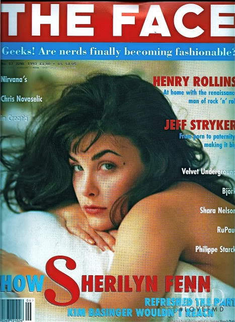 Sherilyn Fenn featured on the The Face cover from June 1993
