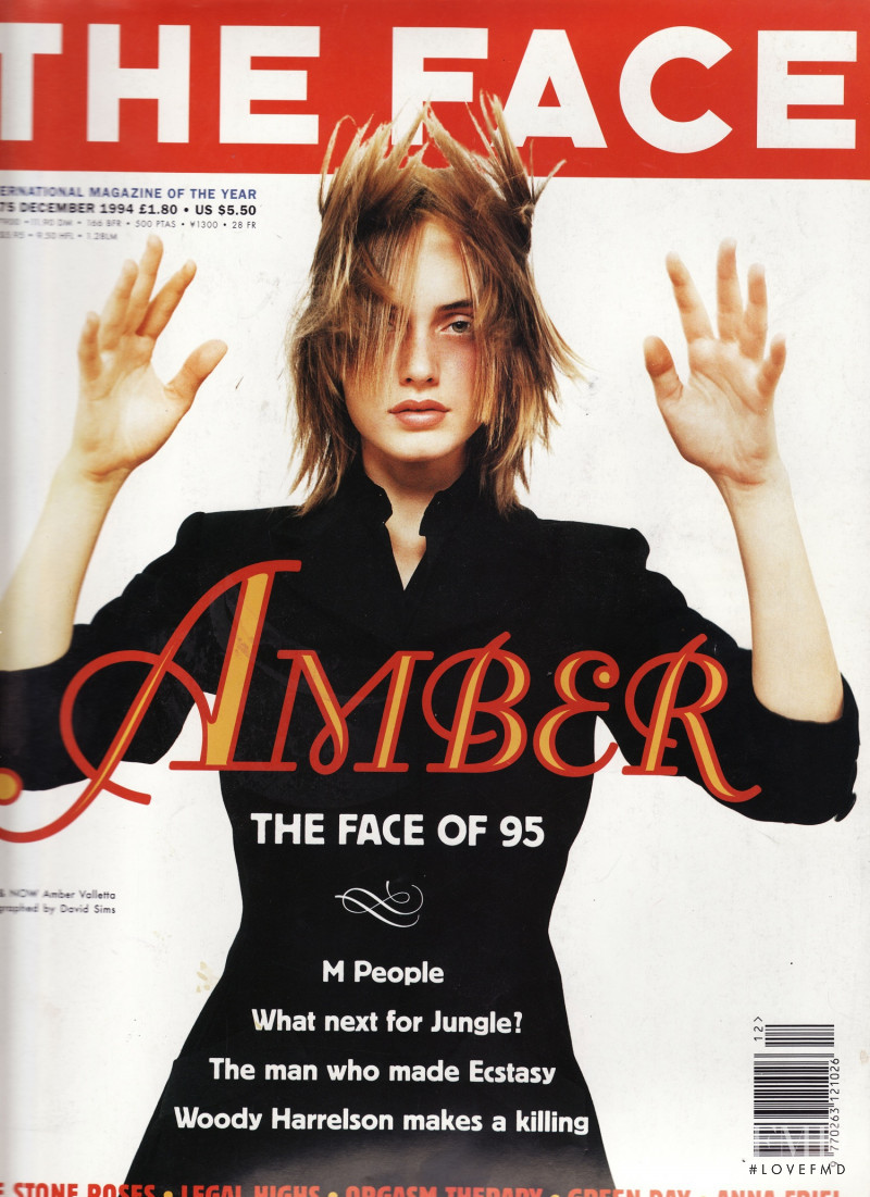 Amber Valletta featured on the The Face cover from December 1994