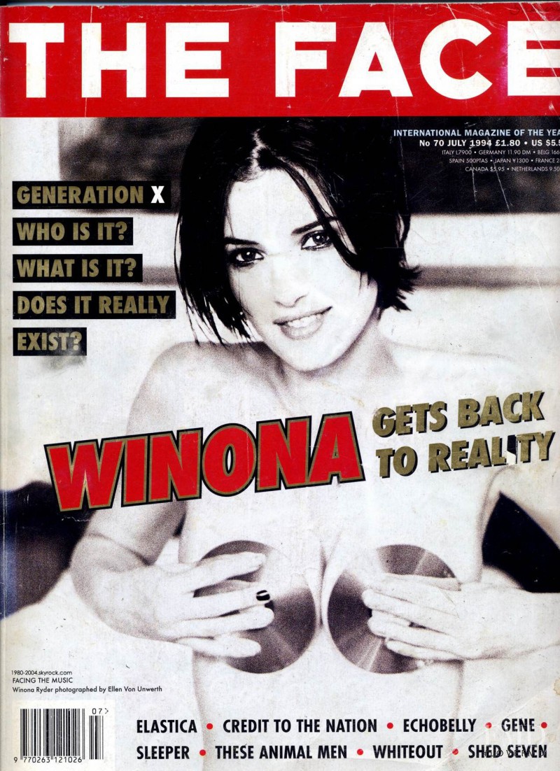 Winona Ryder featured on the The Face cover from July 1994