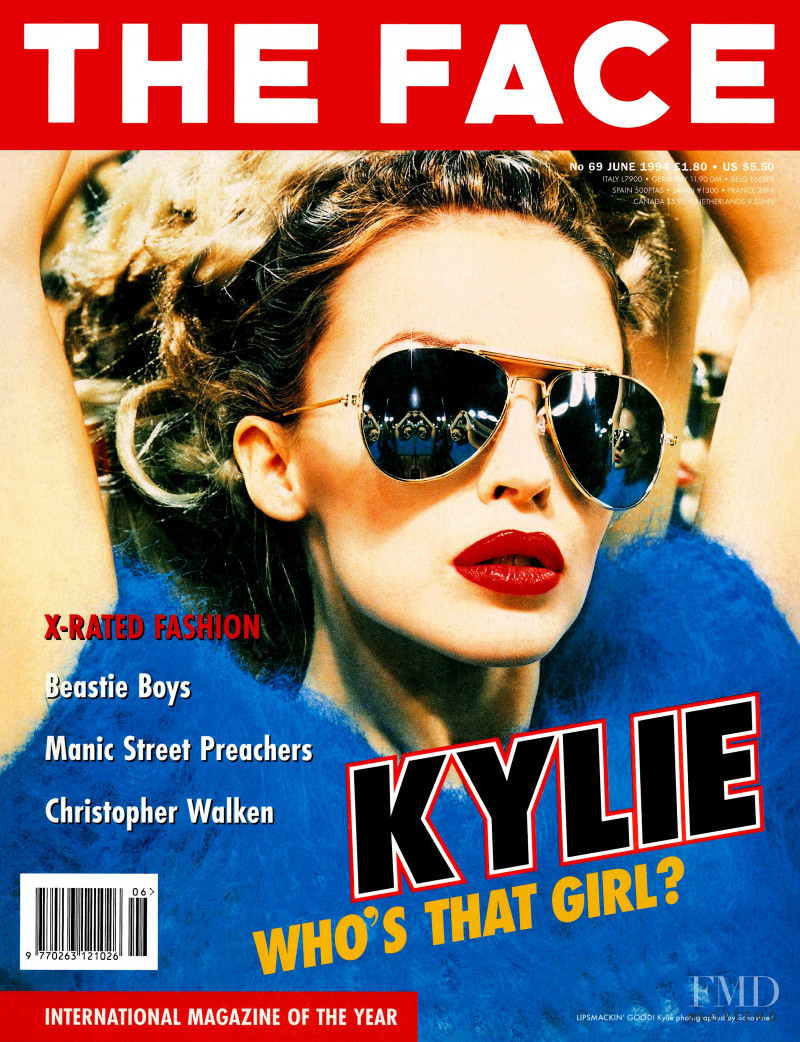 Kylie Minogue featured on the The Face cover from June 1994