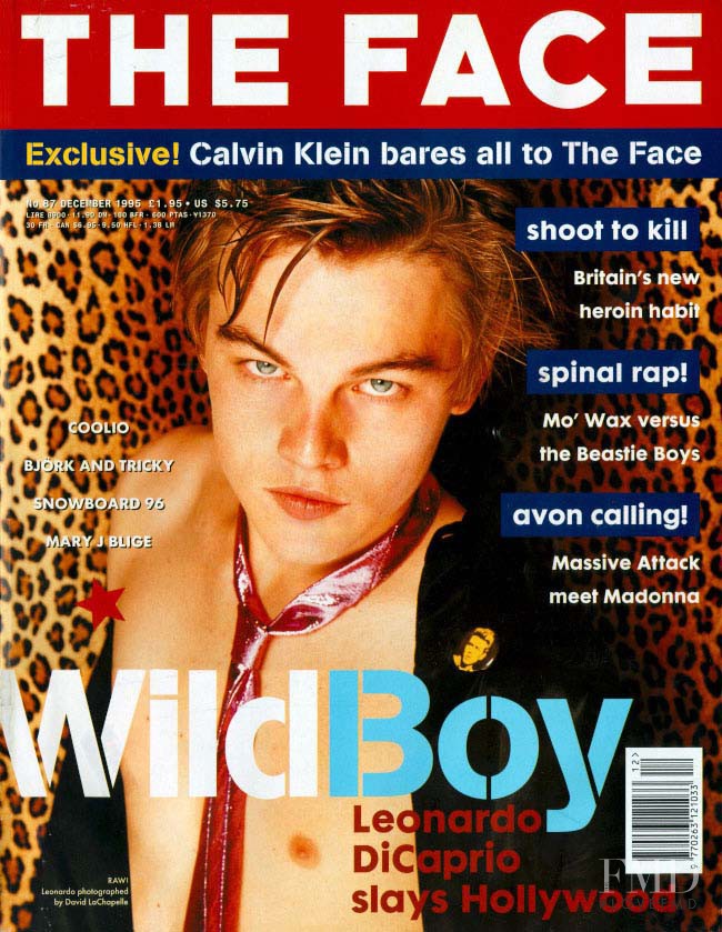 Leonardo DiCaprio featured on the The Face cover from December 1995