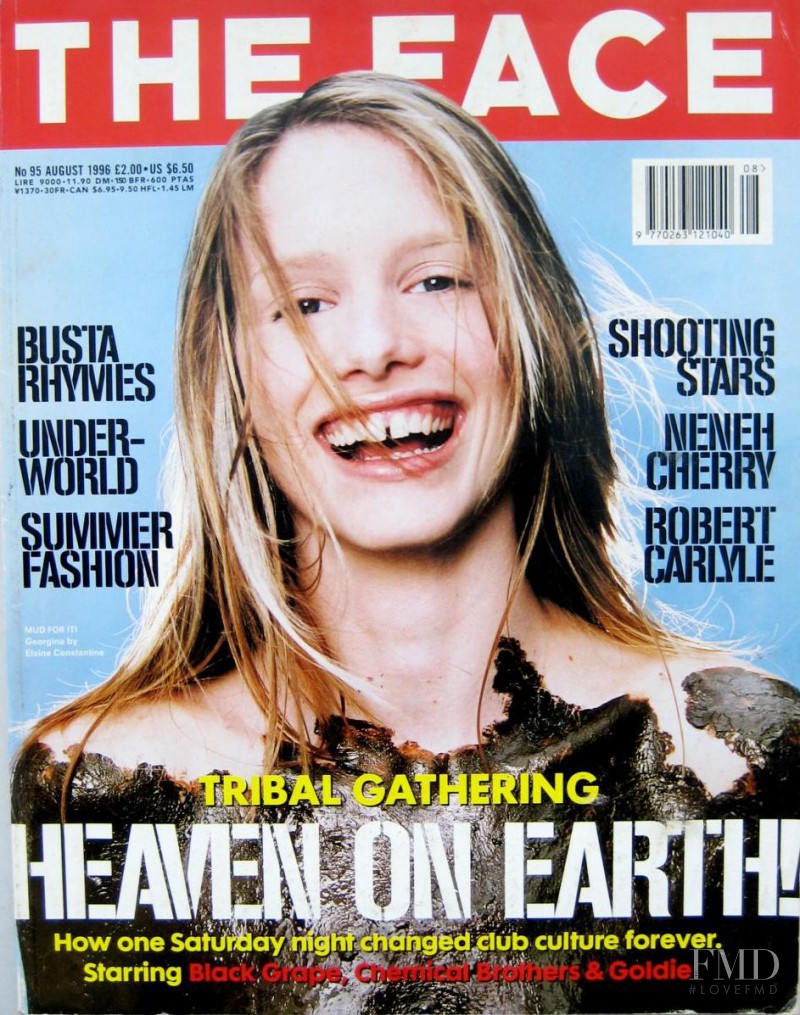 Georgina Cooper featured on the The Face cover from August 1996