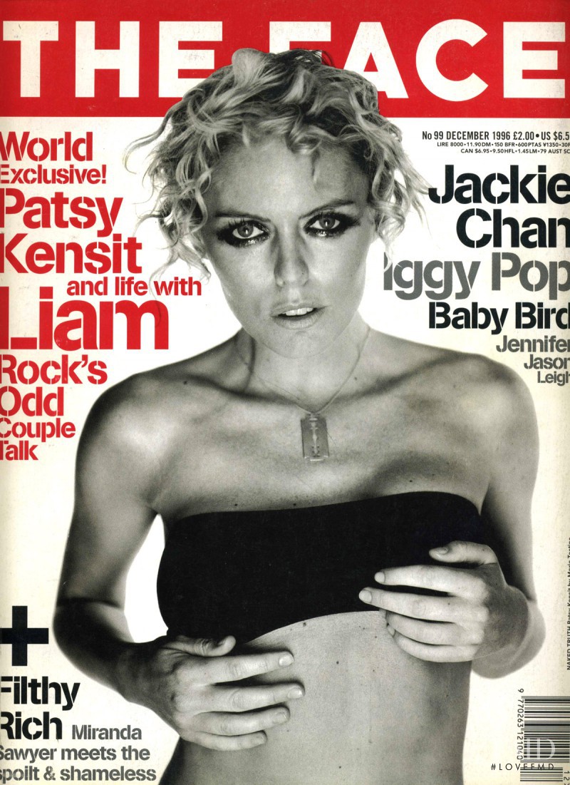 Patsy Kensit featured on the The Face cover from December 1996