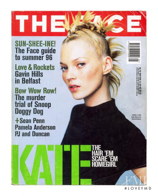 Kate Moss featured on the The Face cover from May 1996