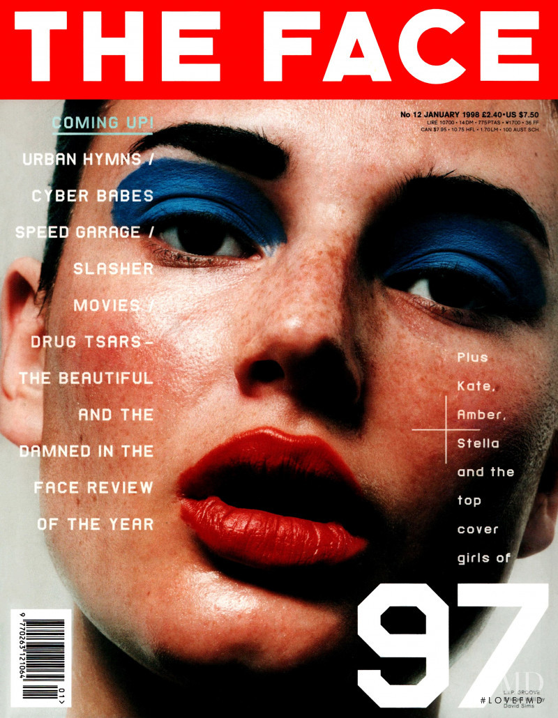 Bridget Hall featured on the The Face cover from January 1998