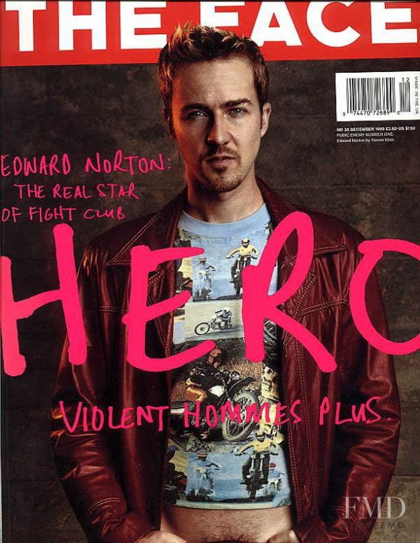 Edward Norton featured on the The Face cover from December 1999