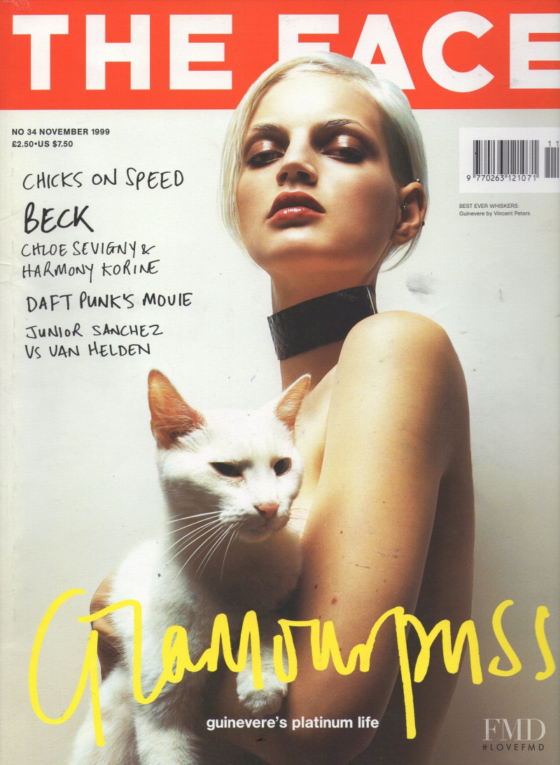 Guinevere van Seenus featured on the The Face cover from November 1999
