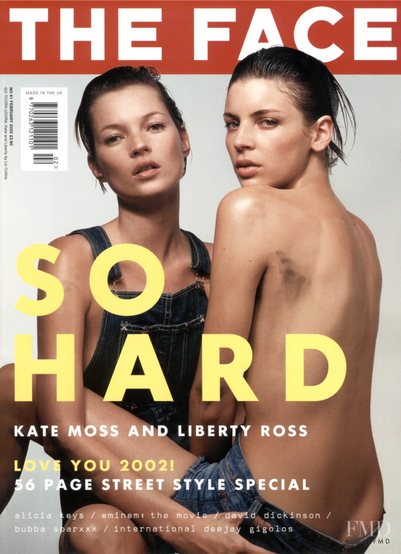 Kate Moss, Liberty Ross featured on the The Face cover from February 2002