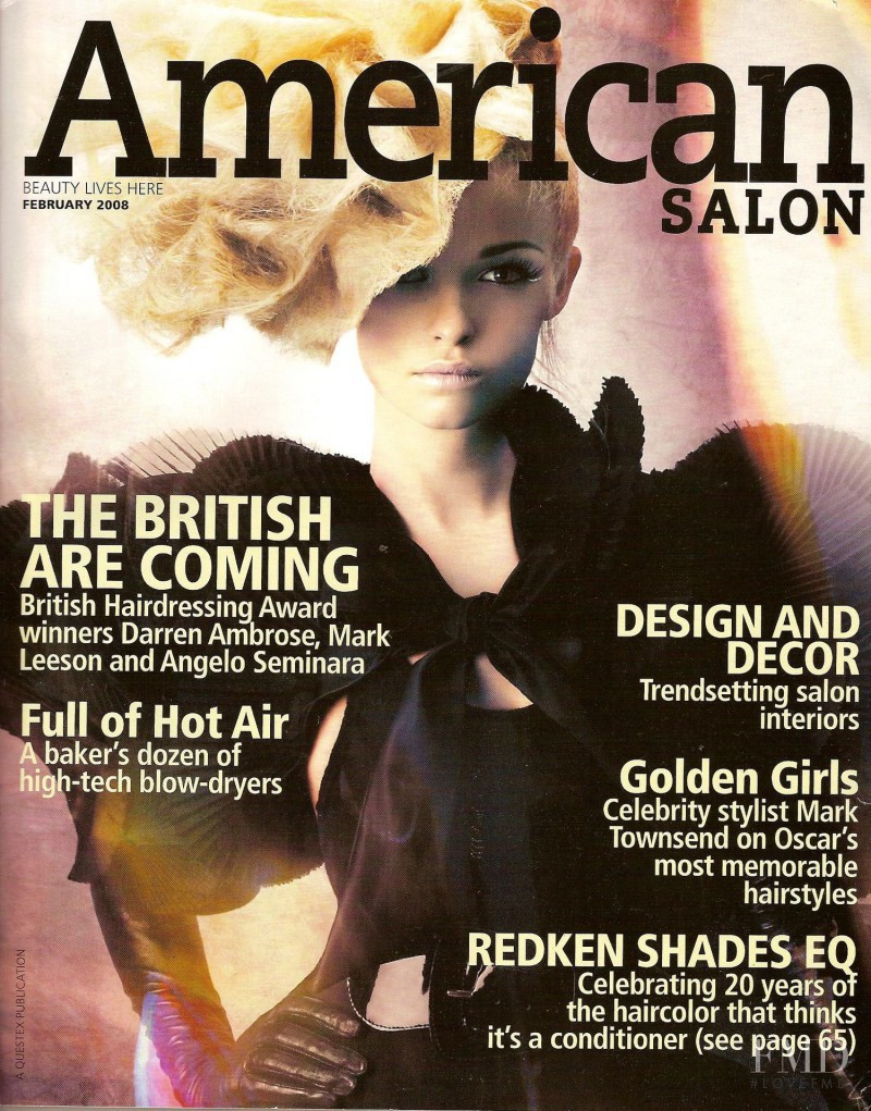Darren Anbrose featured on the American Salon  cover from February 2008