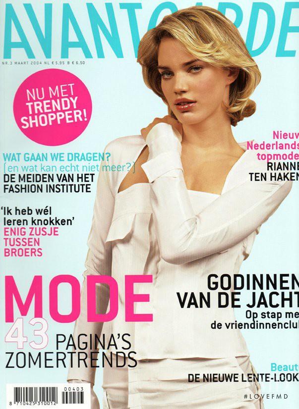 Rianne ten Haken featured on the Avant Garde cover from March 2004