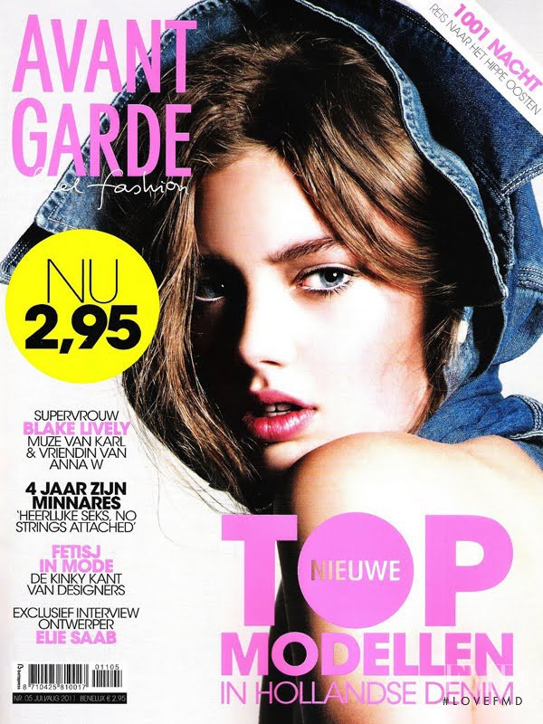 Hanna Verhees featured on the Avant Garde cover from August 2011