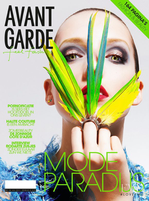 Iris Egbers featured on the Avant Garde cover from August 2011