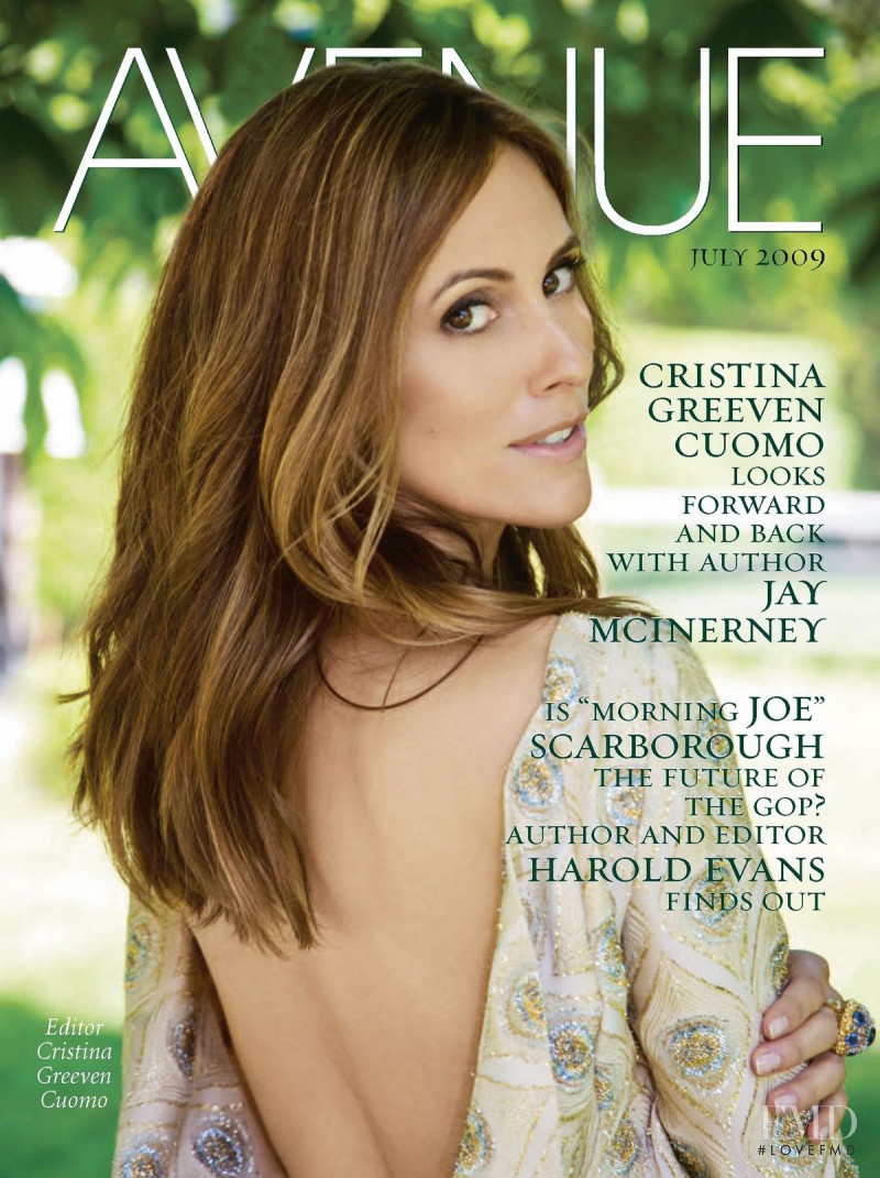 Cristina Greeven Cuomo featured on the Avenue cover from July 2009