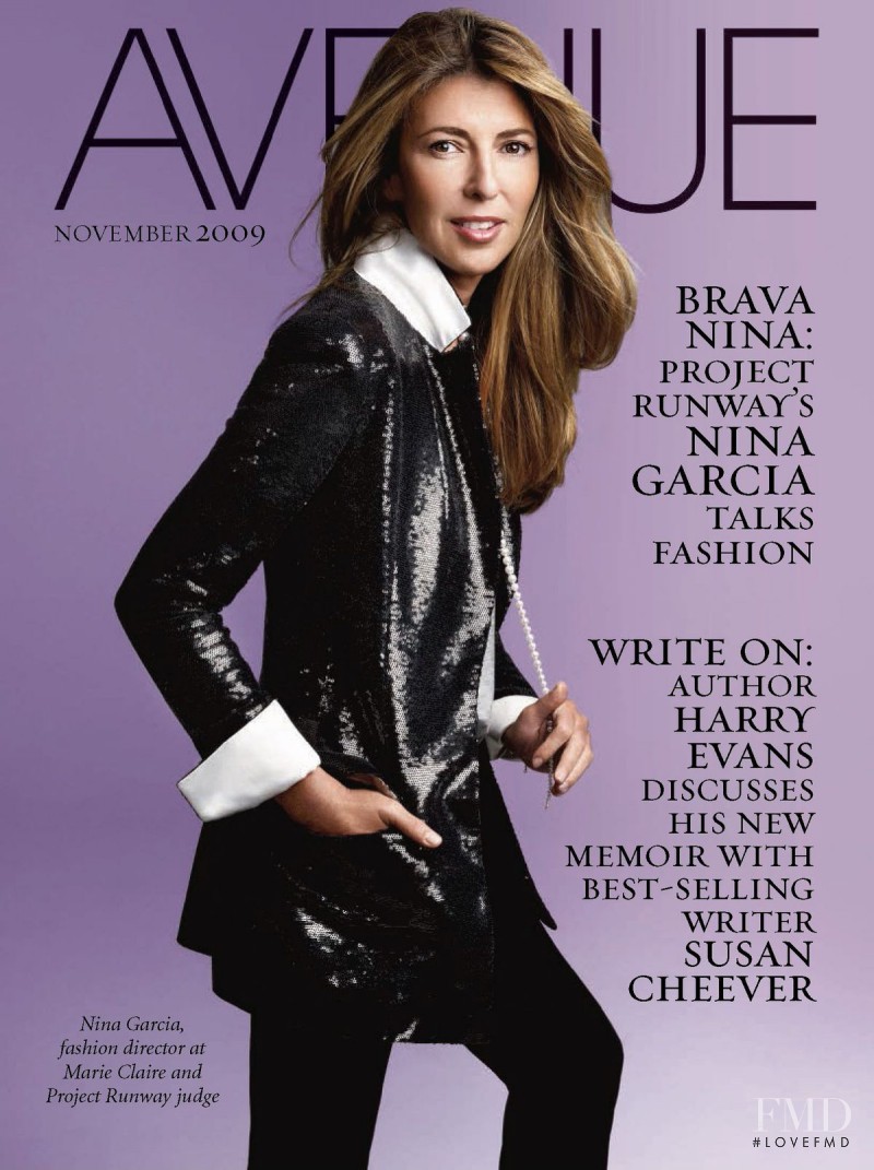 Nina Garcia featured on the Avenue cover from November 2009