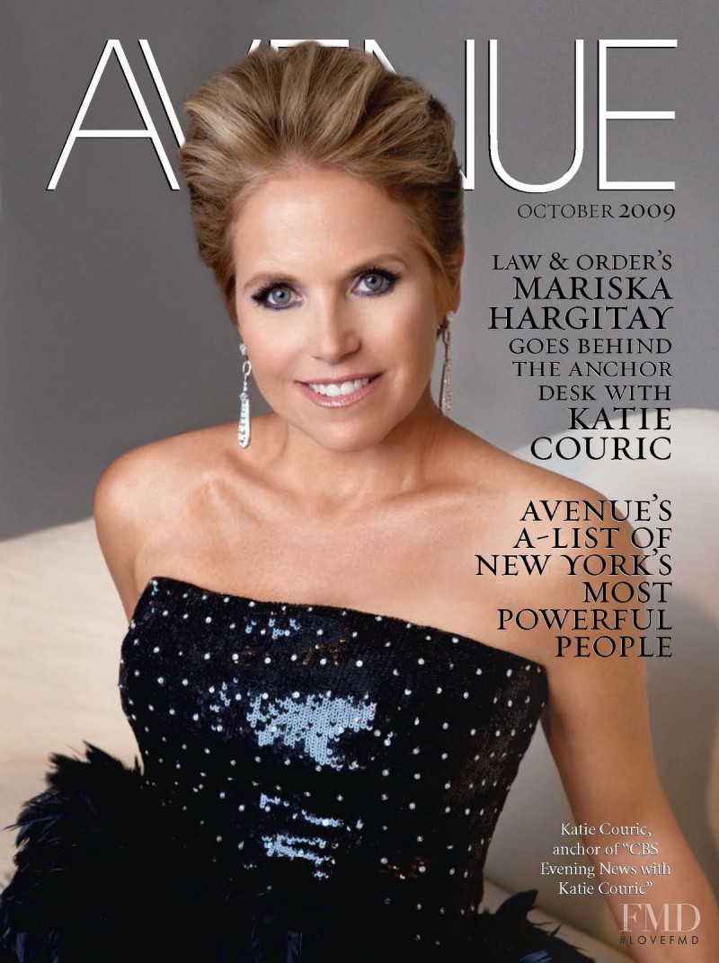 Katie Couric featured on the Avenue cover from October 2009
