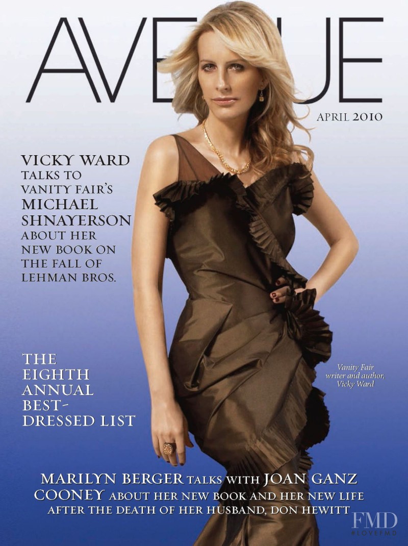 Vicky Ward featured on the Avenue cover from April 2010