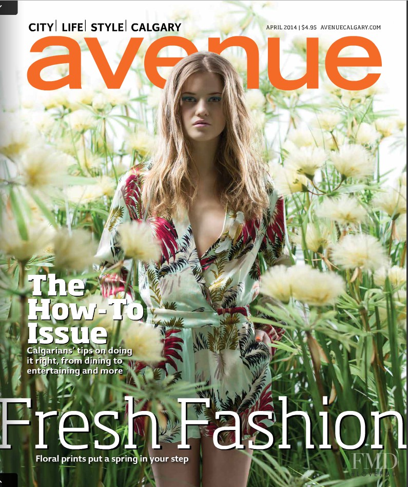 Nicole Abt featured on the Avenue cover from April 2014