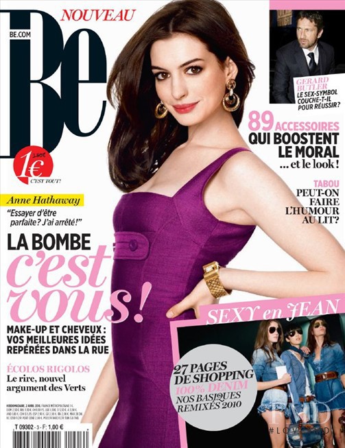 Anne Hathaway featured on the Be cover from April 2010