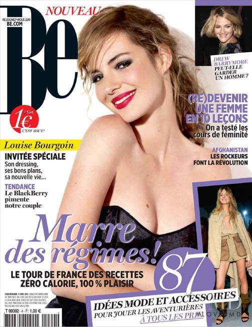 Louise Bourgoin featured on the Be cover from April 2010