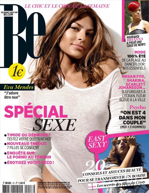 Eva Mendes featured on the Be cover from July 2010