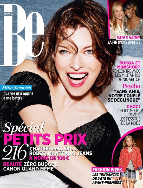 Milla Jovovich featured on the Be cover from October 2010