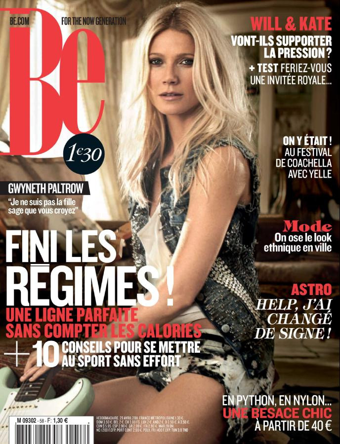Gwyneth Paltrow featured on the Be cover from April 2011