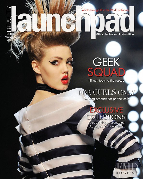 Lindsey Wixson featured on the beauty launch pad cover from July 2011