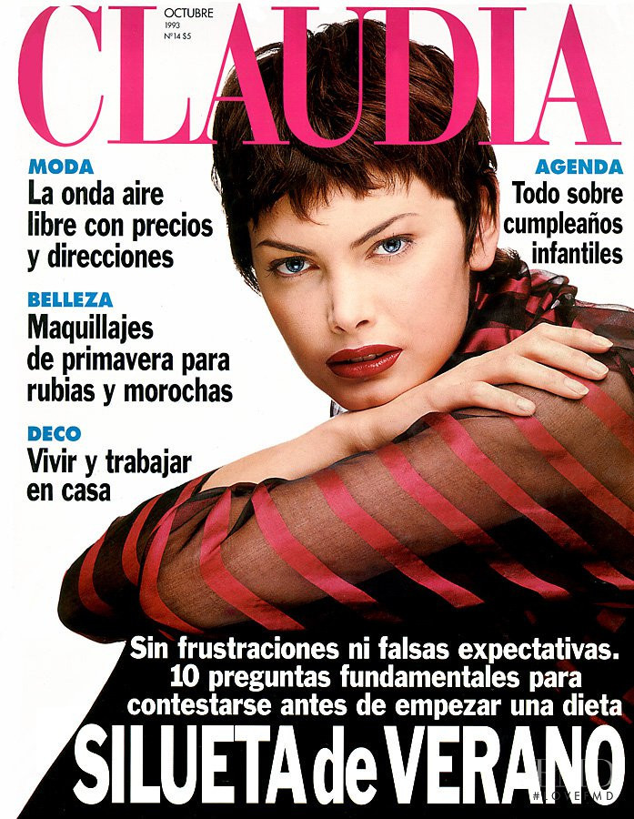 Gretha Cavazzoni featured on the Claudia cover from October 1993