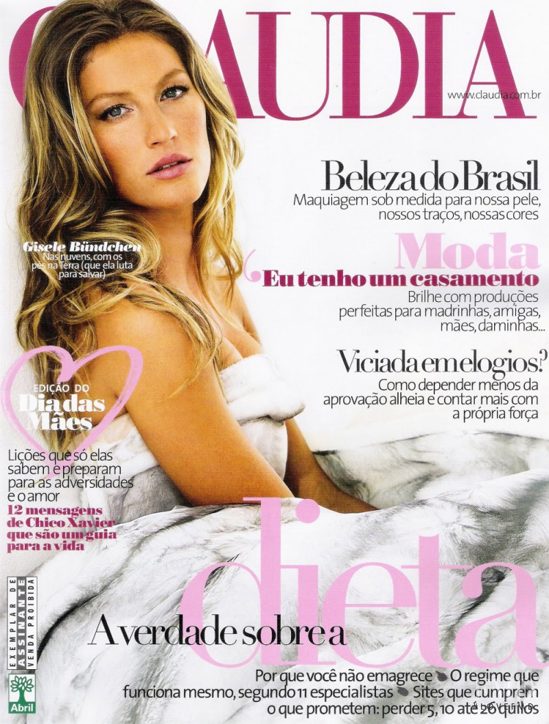 Gisele Bundchen featured on the Claudia cover from May 2010