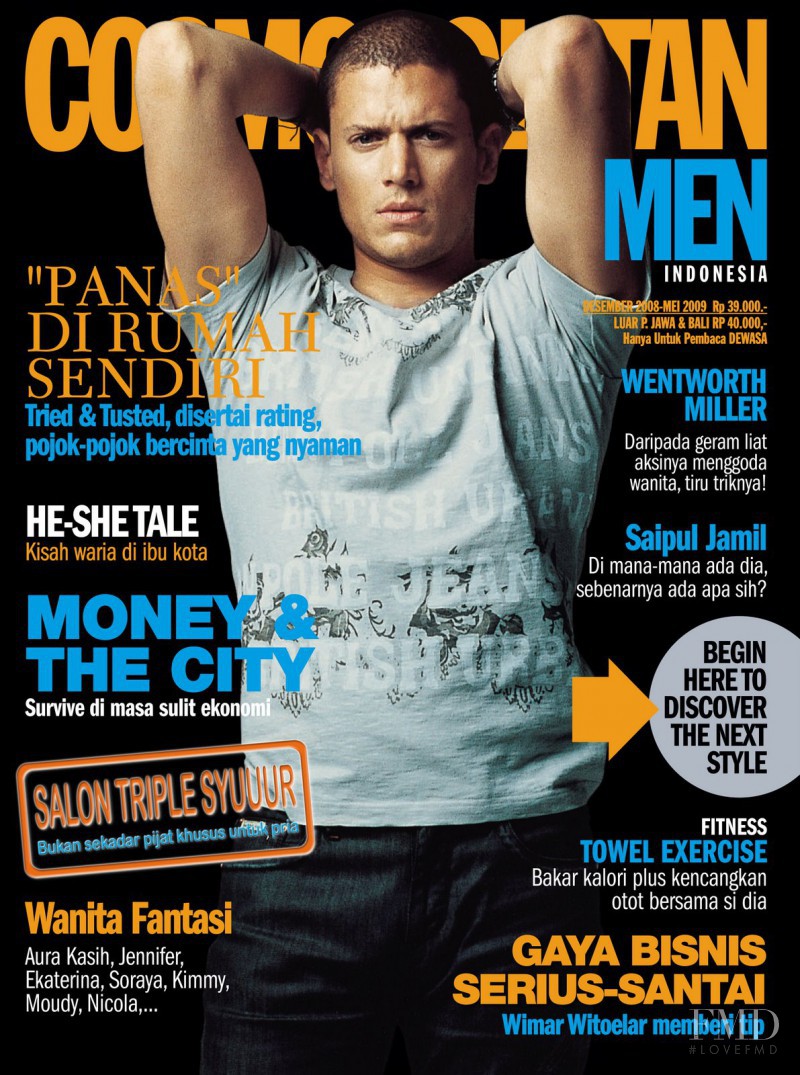  featured on the Cosmopolitan Men Indonesia cover from December 2008