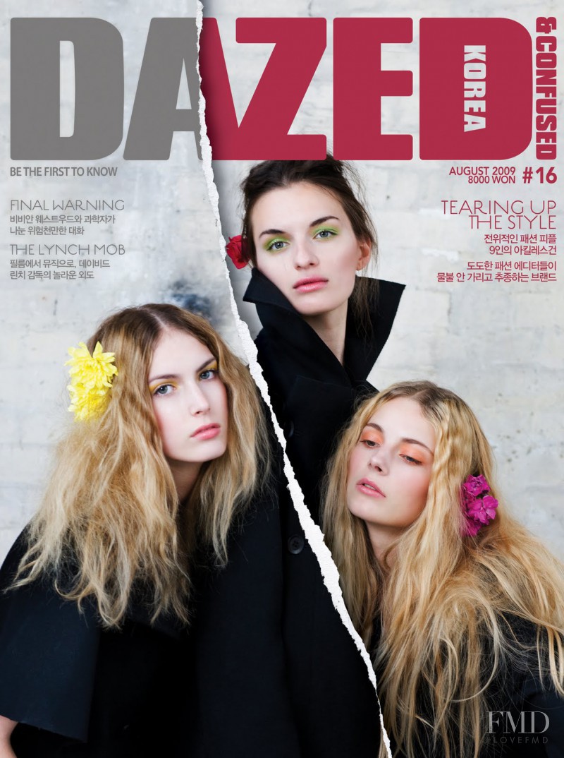 Mariel Soehner featured on the Dazed & Confused Korea cover from August 2009