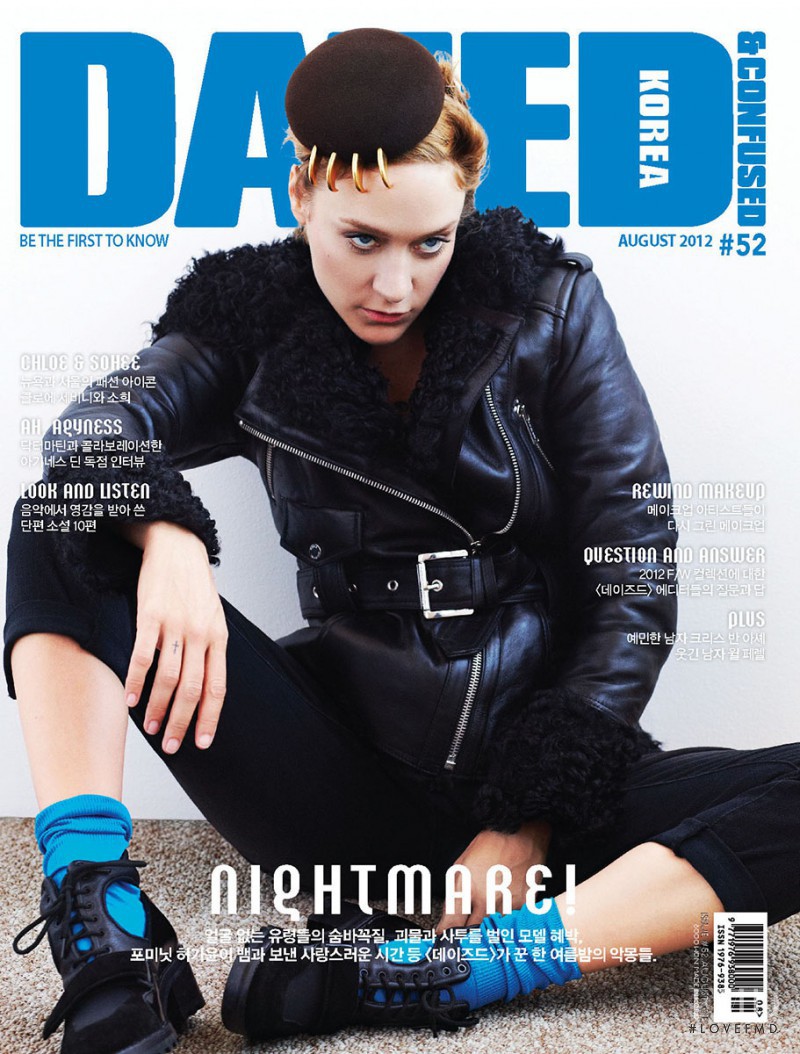 Chloe Sevigny featured on the Dazed & Confused Korea cover from August 2012