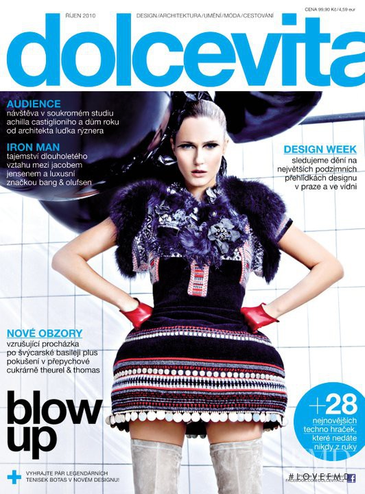 Monika Resetkova featured on the dolcevita* cover from October 2010
