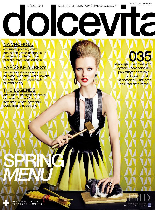 Kamila Filipcikova featured on the dolcevita* cover from March 2011
