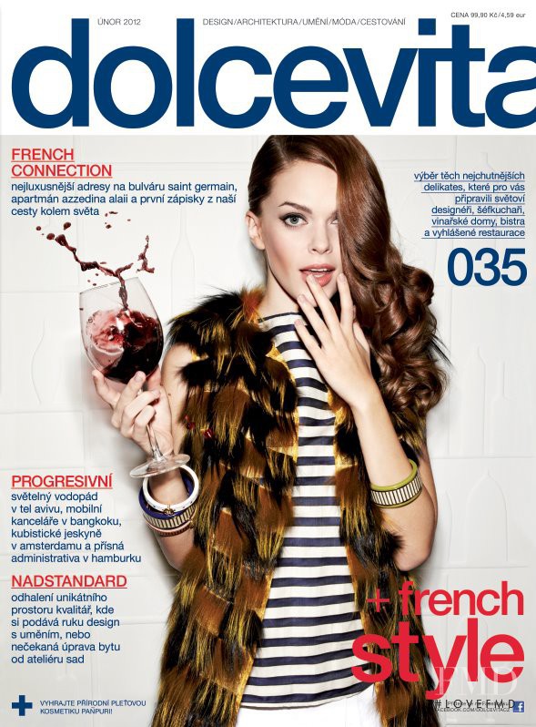 Viktoria Halenarova featured on the dolcevita* cover from February 2012